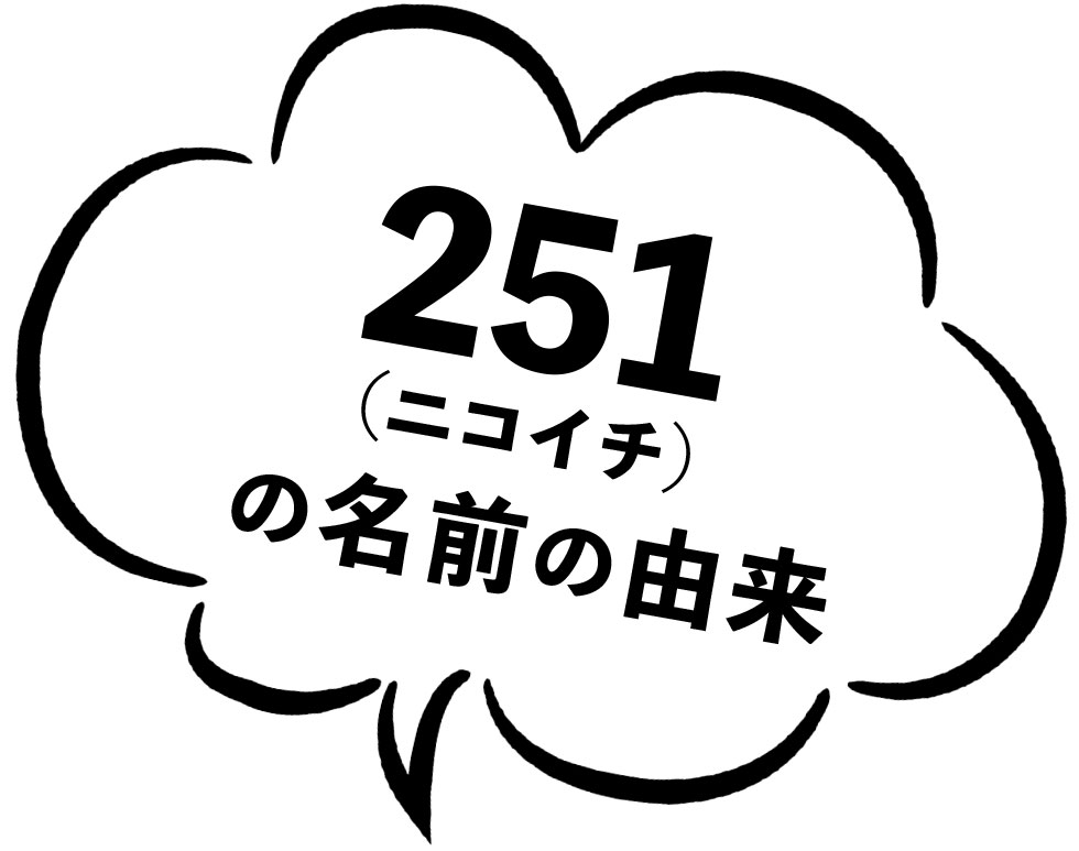 251（ニコイチ）の名前の由来